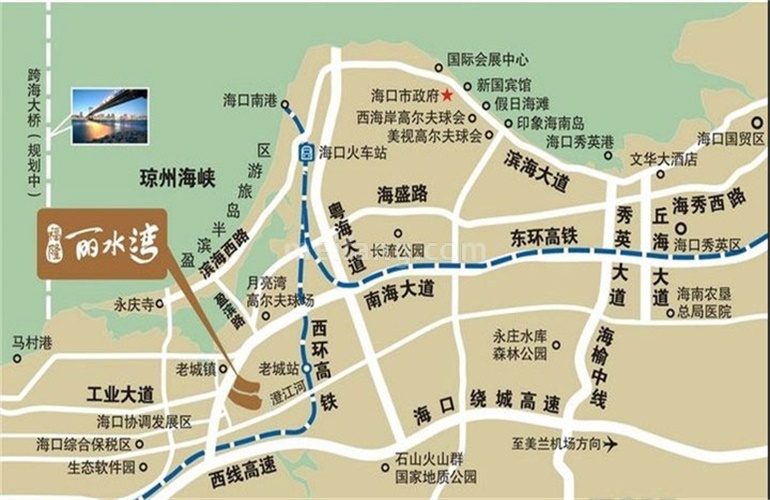 福隆丽水湾区位图