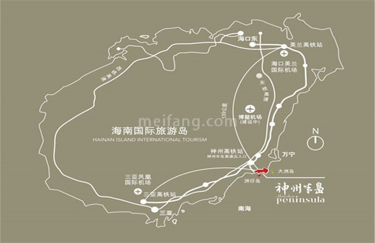 中海神州半岛·宸汐院区位图