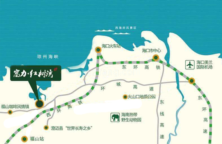 富力红树湾交通图