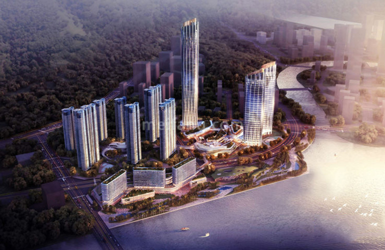 华发广场Ⅱ期天啟鸟瞰图