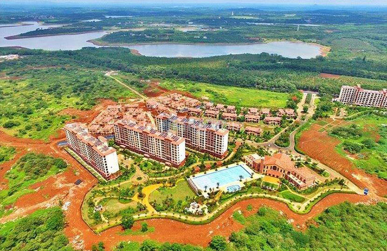 首创森林湖鸟瞰实景