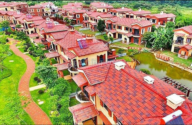 首创森林湖别墅区实景