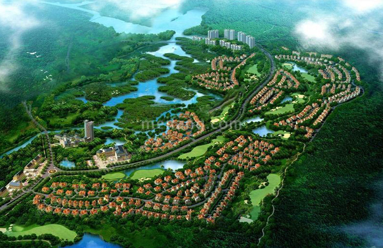 富力红树湾鸟瞰图