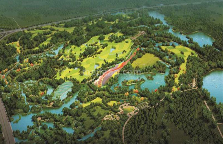 世茂怒放海鸟瞰图