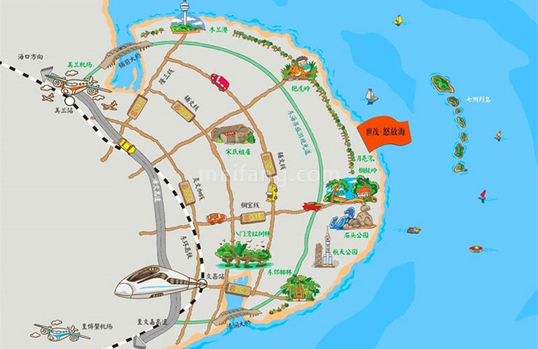 世茂怒放海区位图