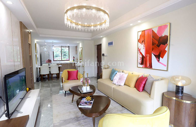 首创禧悦湾样板间：客厅