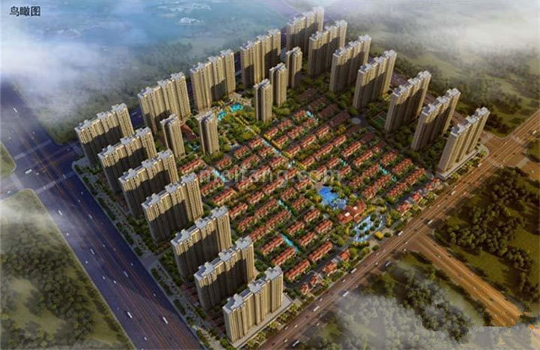 中电海湾国际鸟瞰图