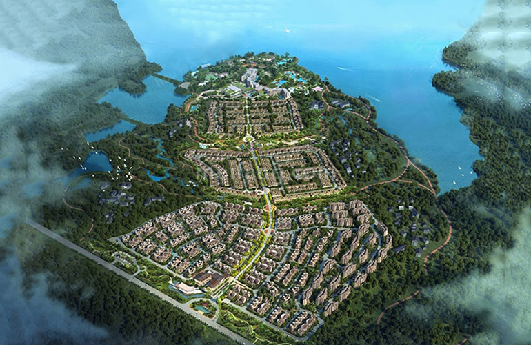 石梅半岛鸟瞰图