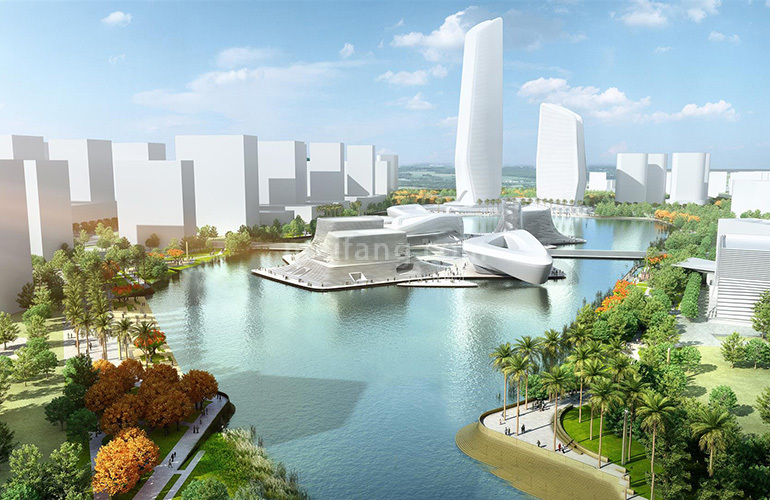 恒隆御雅园周边配套：金湾中心河湿地公园