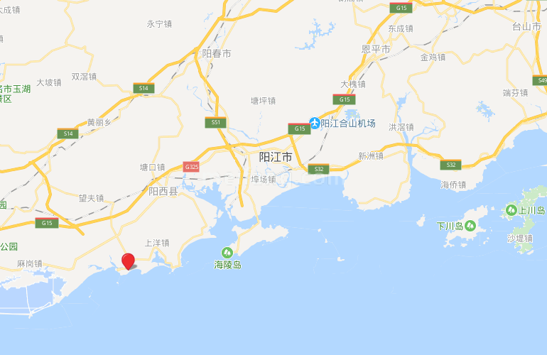 阳江富力湾区位图