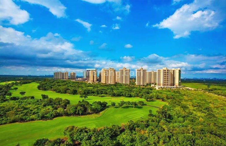 观澜湖中央公园区实景图