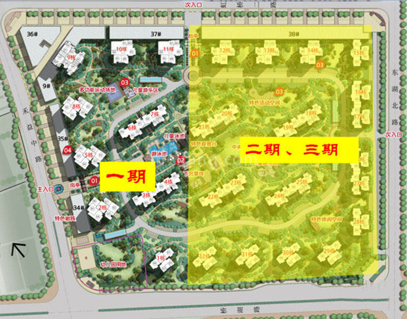 华发峰尚楼栋平面分布图