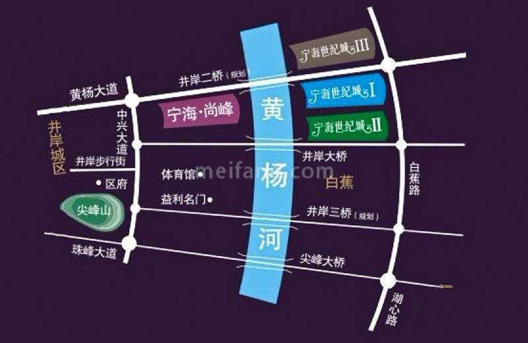 宁海尚峰2期区位图