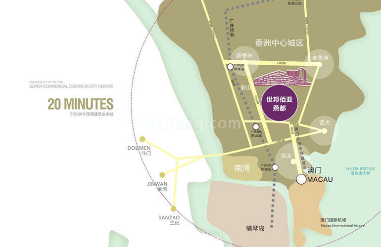 世邦佰亚燕都区位图 