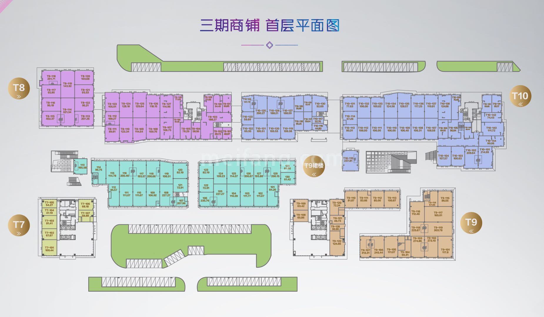 三期商铺首层平面图
