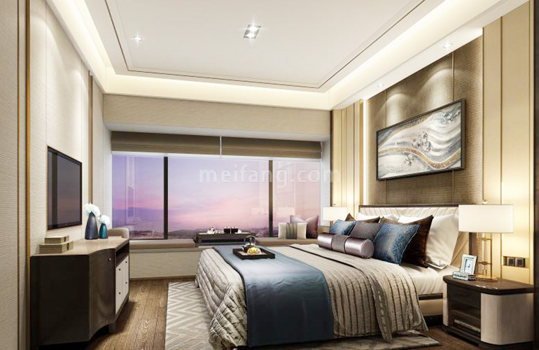 崇峰壹号院卧室