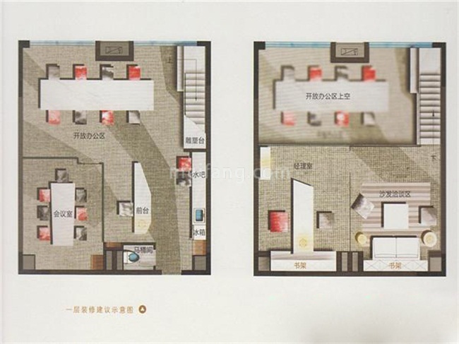 悦馆T1栋SOHO办公户型图