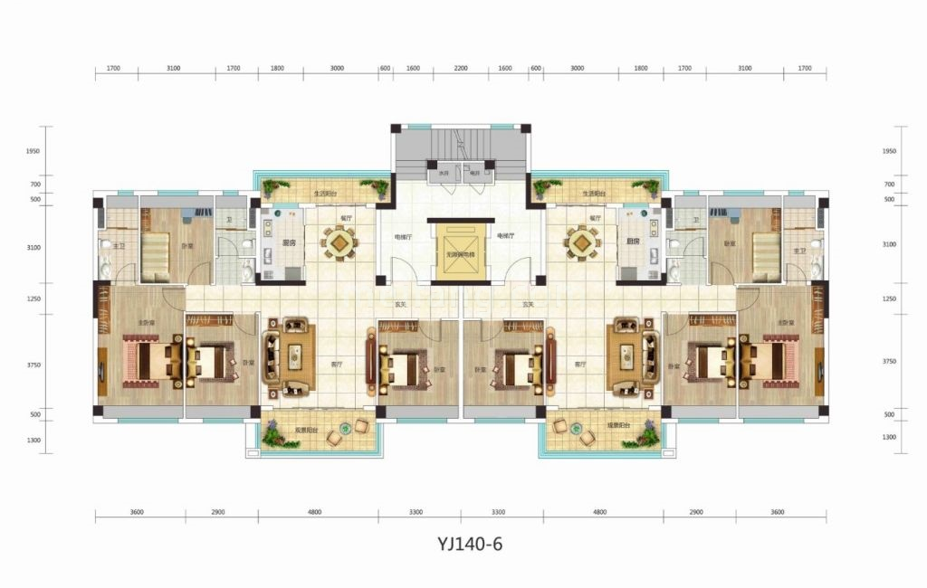 4室2厅2卫143-149㎡