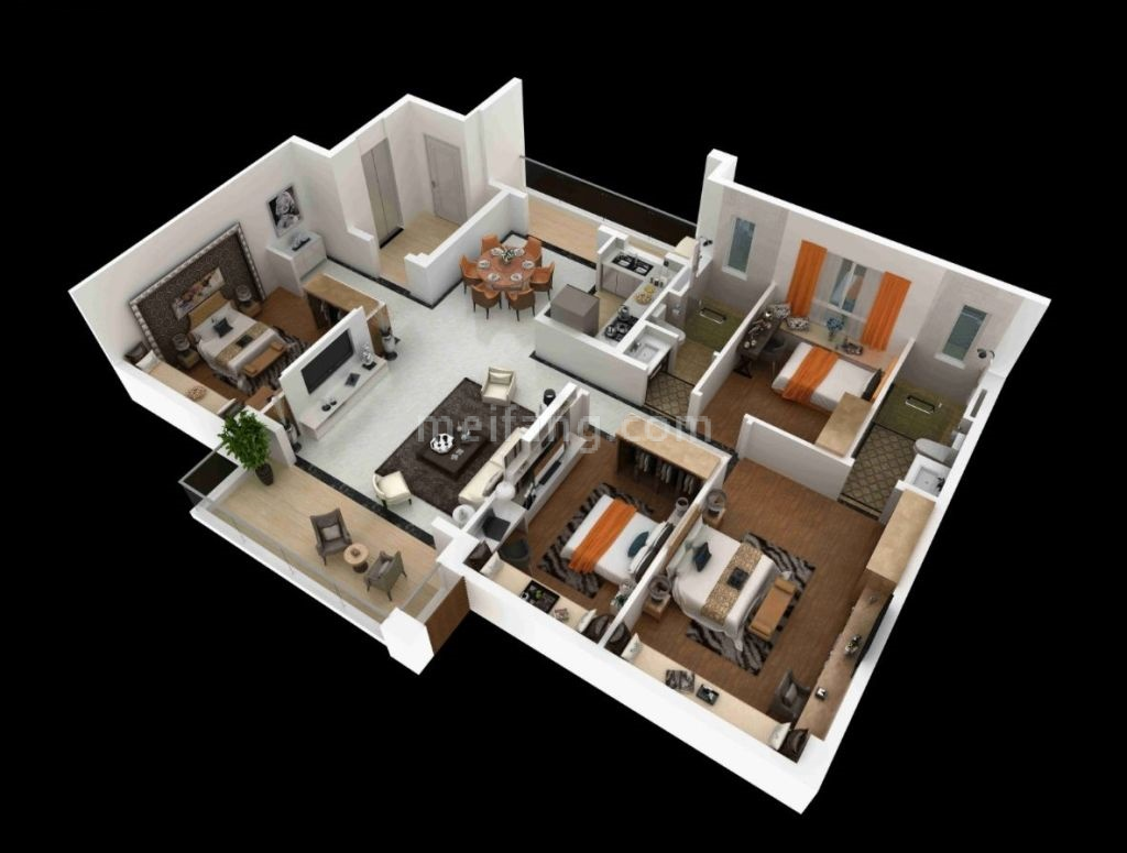 4室2厅2卫143-149㎡