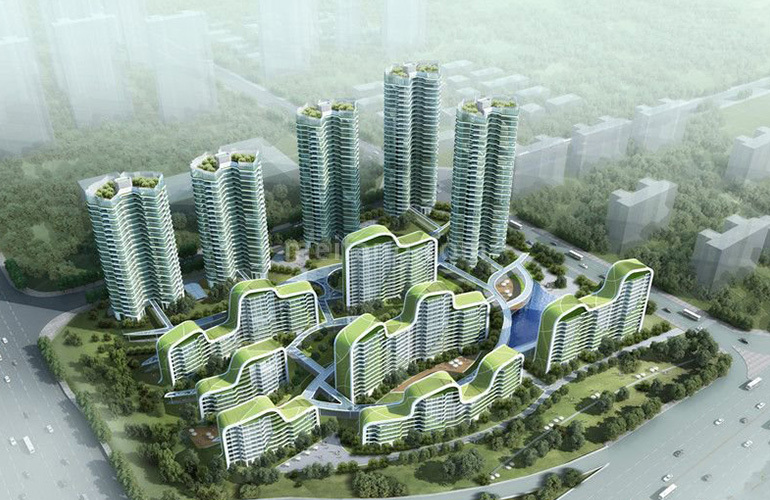 龙光玖龙玺鸟瞰图