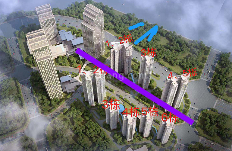 华发广场Ⅱ期天啟住宅楼栋分布图