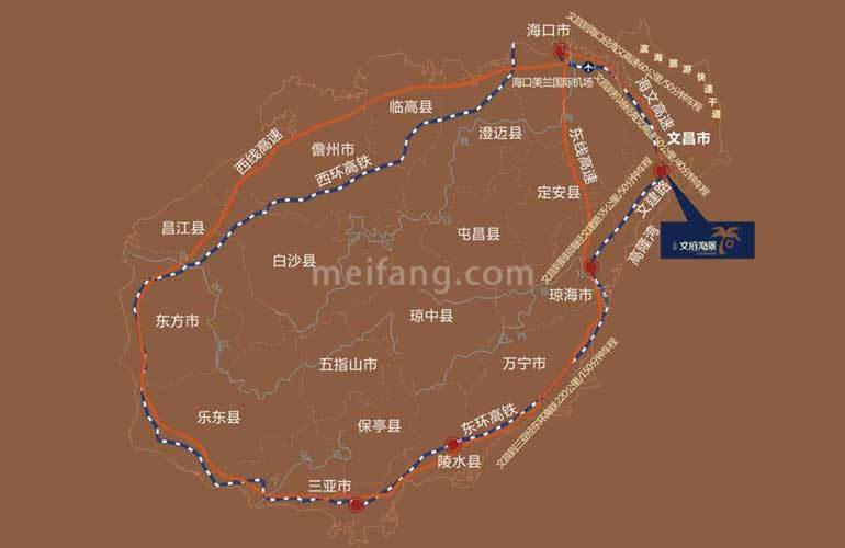 金尊文府海景区位图