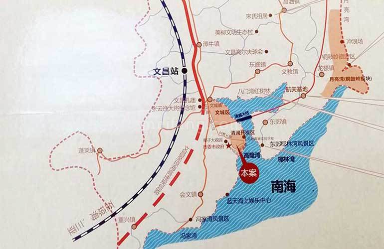 金尊文府海景区位图