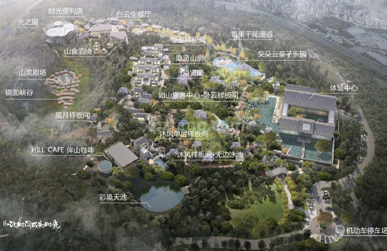 汉华天马山国际温泉度假区 规划图