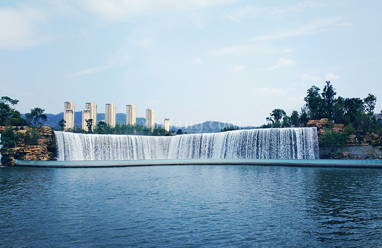 汉华天马山国际温泉度假区 瀑布公园