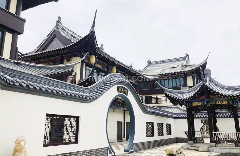 恒大海花岛海花岛微派风情饮食街