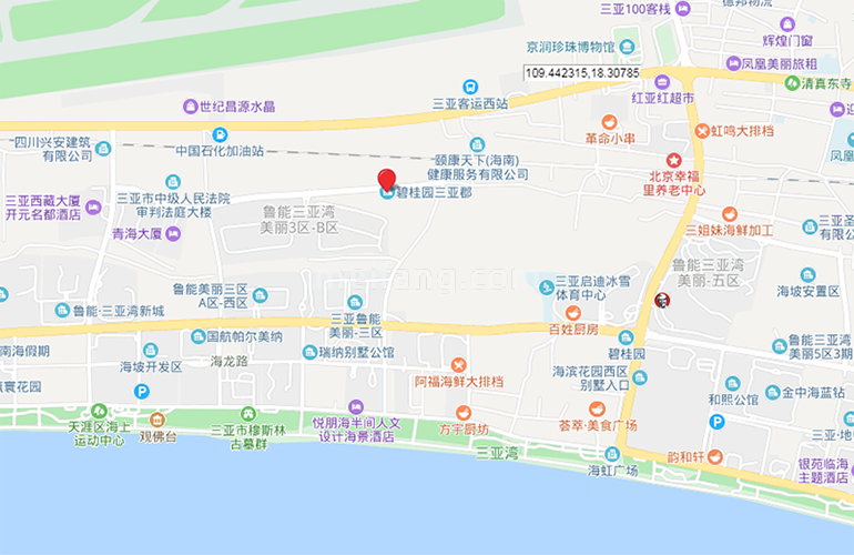 碧桂园三亚郡区位图