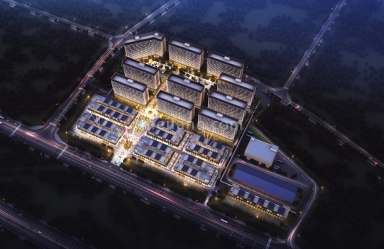 万通农商时代广场鸟瞰图