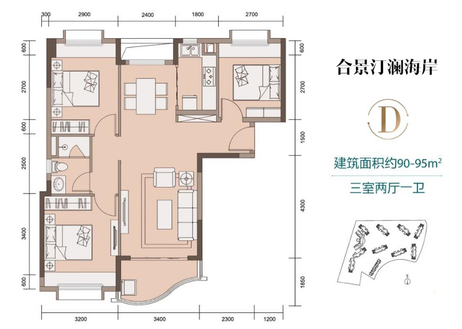 海南合景汀澜海岸户型,图片大全-港湾网