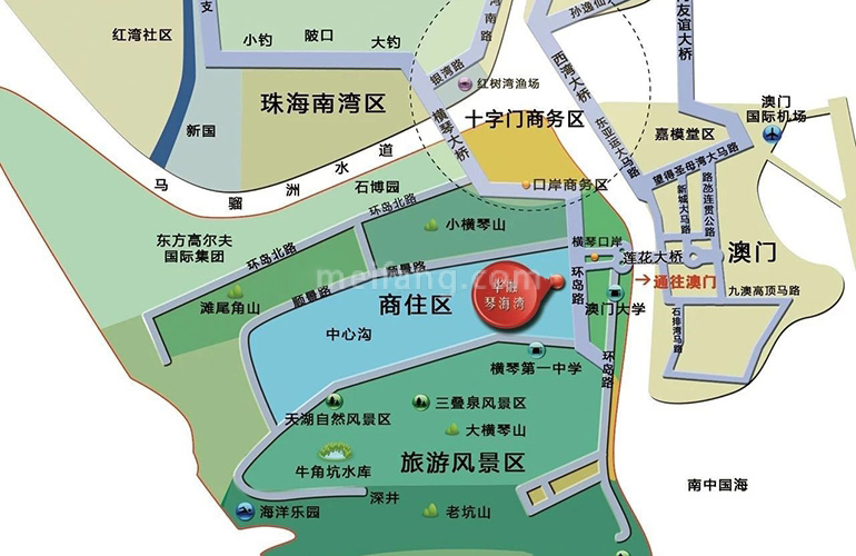 华融琴海湾区位图