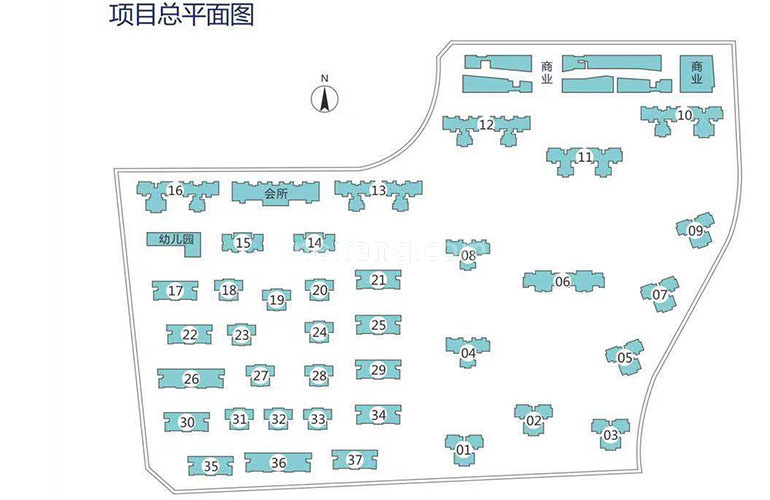 华融琴海湾楼栋平面分布图