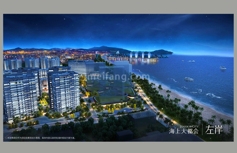万科海上大都会左岸鸟瞰图
