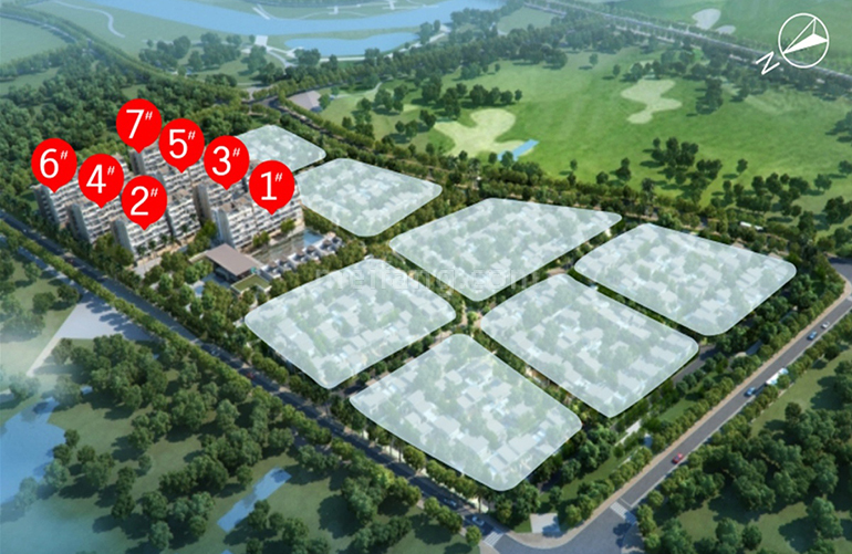 国家海岸保利海棠湾楼栋分布图