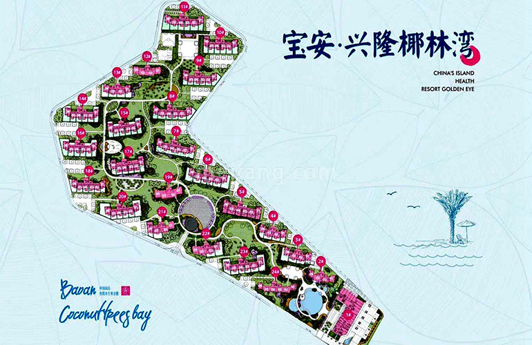 宝安兴隆椰林湾楼栋平面分布图