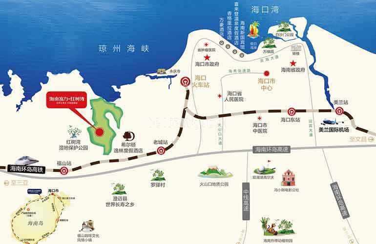 富力红树湾区位图