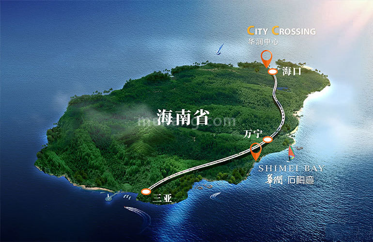 华润石梅湾区位图