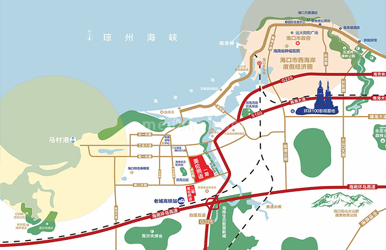 融创美伦熙语区位图