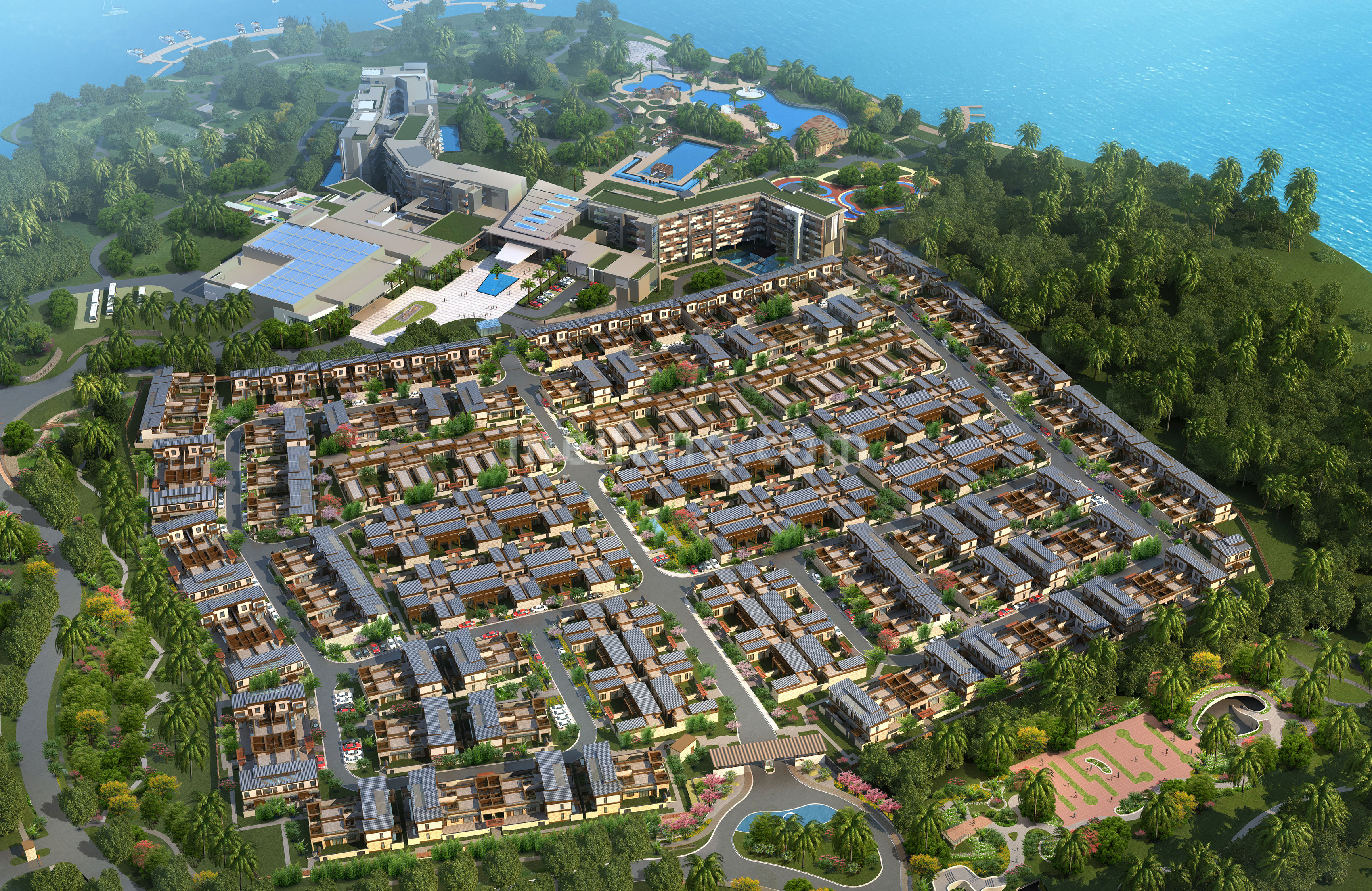 石梅半岛鸟瞰图