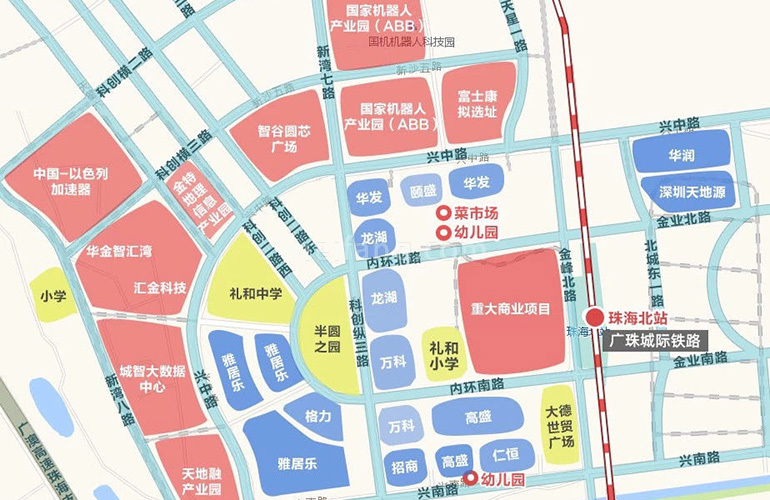 雅居乐国际花园区位图