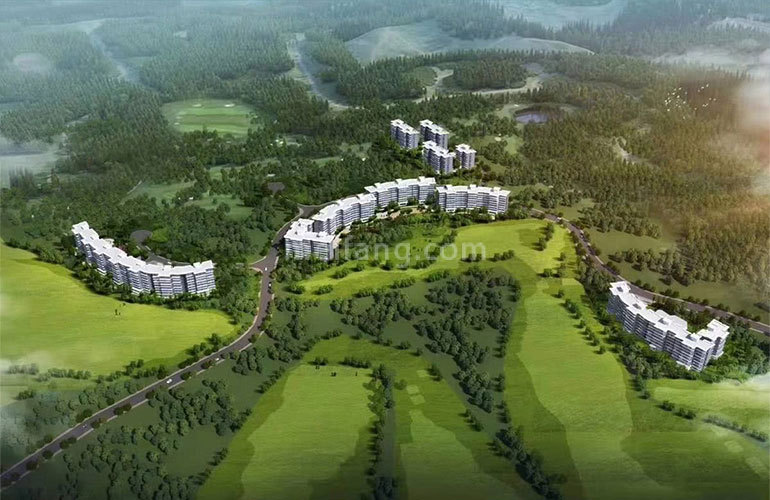 观澜湖君悦公馆鸟瞰图