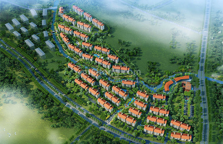 和泓海棠府鸟瞰图