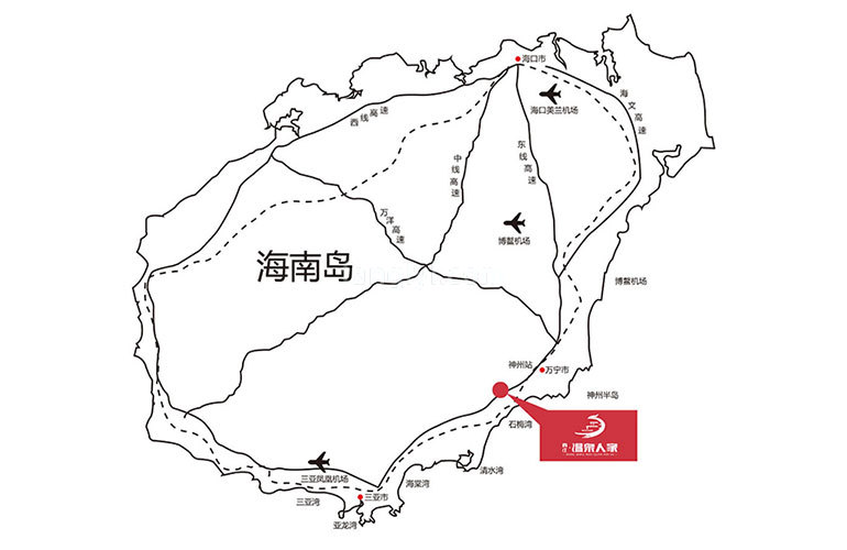 香江温泉人家 区位图
