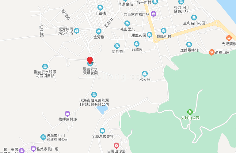 融创云水观璟区位图