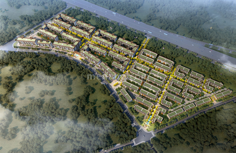 绿地空港GIC鸟瞰图