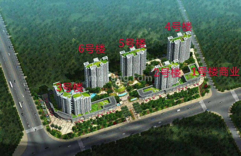 金尊文府海景鸟瞰图