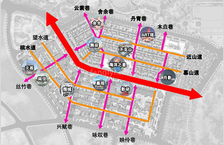 爱上山Ⅱ艺术小镇 规划图